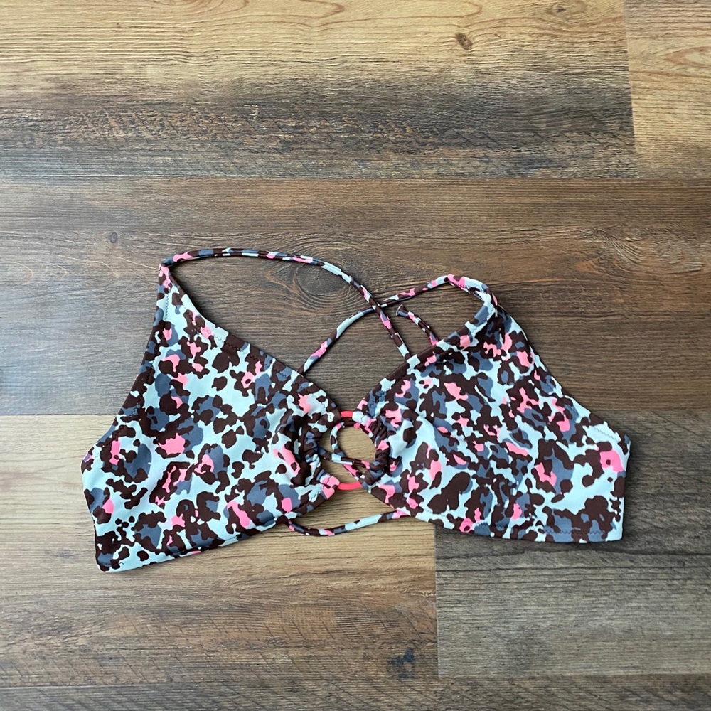 cheetah bikini top